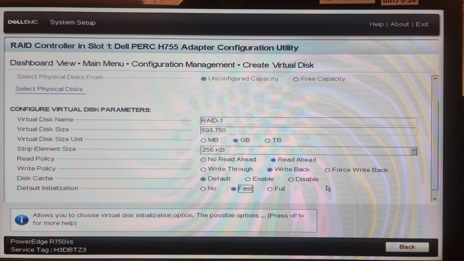 RAID disk selection